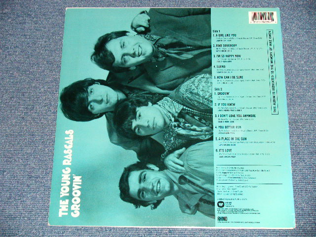 画像: YOUNG RASCALS - GROOVIN' (MINT-/MINT) / US AMERICA REISSUE Used LP