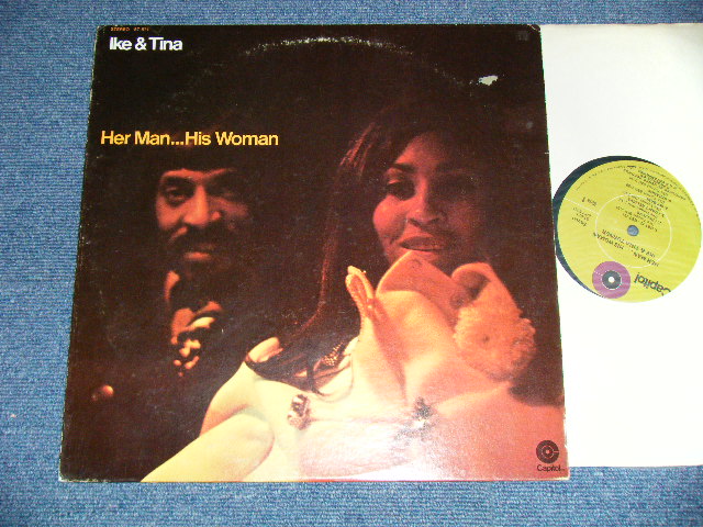 画像1: IKE & TINA TURNER - HER MAN...HIS WOMAN  (Ex++/Ex++ Looks:Ex+-) / 1971  US AMERICA  ORIGINAL "LIME GREEN Label" Used LP 