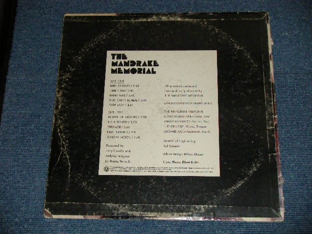 画像: The MANDRAKE MEMORIAL - The MANDRAKE MEMORIAL (PSYCHE!!!) (VG+++/Ex++ : WOFC,WOL ) / 1968 US AMERICA  ORIGINAL Used LP 