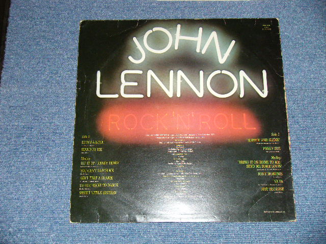 画像: JOHN LENNON of THE BEATLES - ROCK 'N' ROLL (Matrix # 1U/1U) (Ex, Ex++/MINT- WROBC, TEAROFC) / 1975 UK ENGLAND ORIGINAL Used LP 