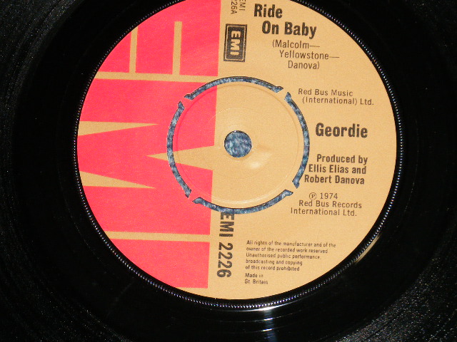 画像1: GEORDIE - RIDE ON BABY : GET TO KNOW  (MINT-/MINT- )  / 1974 UK ENGLAND ORIGINAL Used 7" Single 