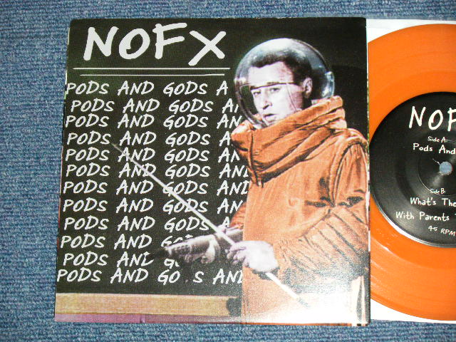 画像1: NOFX - POPS AND GODS  :  WHAT'S THE MATTER WITH PARENTS TODAY  ( MINT-/MINT )  / 2000 US AMERICAN ORIGINAL Limited "ORANGE WAX Vinyl"  Used  7"45 Single 
