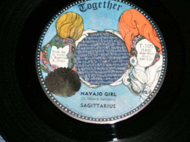画像: SAGITTARIUS (GARY USHER & CURT BOETTCHER Works)  - IN MY ROOM (Brian Wilson ) : NAVAJO GIRL  (MINT-/Ex+++ ) / 1969 US AMERICA ORIGINAL  Used 7" Single /MINT