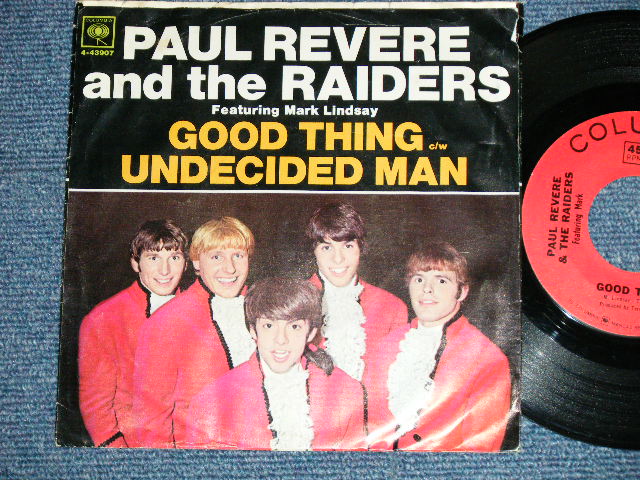 画像1: PAUL REVERE and the RAIDERS (TERRY MELCHER Works) - GOOD THING : UNDECIDED MAN  (GARY USHER Works)  - MAKIN' MY MIND UP : BABY WHAT  I  MEAN (Ex/Ex++)  / 1966 US AMERICA ORIGINAL Used 7" Single  With Picture Sleeve 