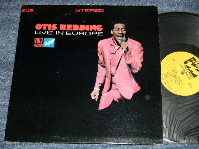 画像1: OTIS REDDING - LIVE IN EUROPE ( Matrix # A) ST-VO- 671059-A  LW    B) ST-VO- 671060-A  LW )(Ex++/Ex++) / 1967 US AMERICA ORIGINAL "YELLOW w/DIST. by ATCO Label" Used  LP 