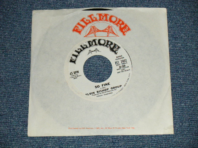 画像1: ELVIN BESHOP GROUP - SO FINE MONO & STEREO (MINT-/MINT- ）/ 1970 US AMERICA ORIGINAL "PROMO Only Same Flip Mono/Stereo" Used   7" 45 rpm Single  