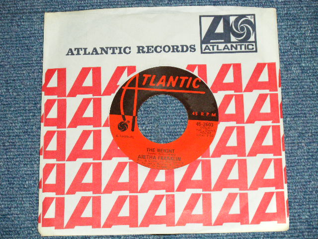 画像1: ARETHA FRANKLIN - THE WEIGHT : TRACKS OF MY TEARS ( Ex++/Ex+)  / 1969 US AMERICA ORIGINAL Used 7"45 