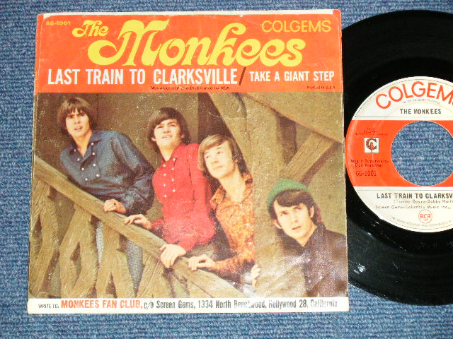 画像1: THE MONKEES -LAST TRAIN TO CLARKSVILLE : TAKE A GIANT STEP (VG+++/Ex)  / 1966 US AMERICA ORIGINAL 2nd Press Jacket"  Used 7" Single 