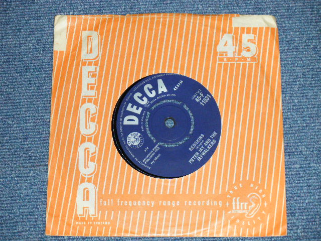画像1: PETER JAY and The JAYWALKERS ( MODS Instro : Joe Meek ) - A) CAN-CAN '62(WILLIAM TEL) :  B) REDSKINS (Ex++/Ex++)  / 1962 UK ENGLAND ORIGINAL Used  7"Single