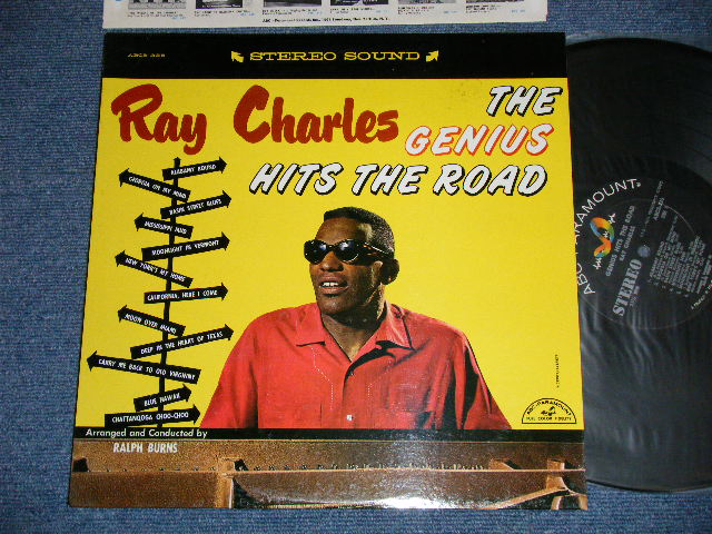 画像1: RAY CHARLES -  THE GENIUS HITS THE ROAD  (Ex++./MINT-)  / 1960 US AMERICA ORIGINAL  STEREO  Used LP 