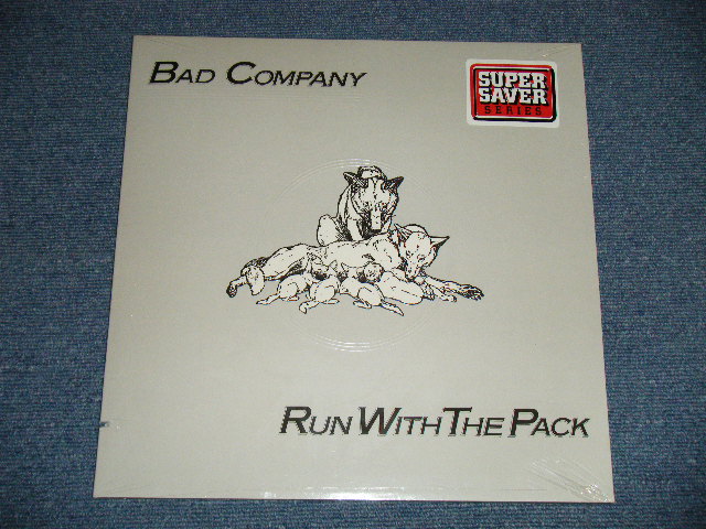 画像1: BAD COMPANY - RUN WITH THE PACK  (SEA;ED Cut Out ) / 1980's  US AMERICA  REISSUE with Bar Cord  "BRAND NEW SEALED"  LP 
