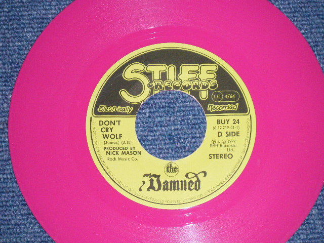 画像1: The DAMNED - DON'T CRY WOLF : ONE WAY LOVE   (MINT-/MINT-) / 1977 UK ENGLAND ORIGINAL  "PINK WAX Vinyl"  Used  7"  Single 