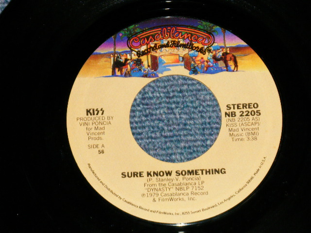 画像1: KISS - SURE KNOW SOMETHING : DIRTY LIVIN'  (MINT-/MINT-Looks:Ex++) /1979 US AMERICA ORIGINAL Used 7" SINGLE