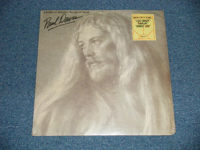 画像1: PAUL DAVIS - SIMGER OF SONGS TELLER OF TALES  (SEALED Cut out ) /  1977 US AMERICA ORIGINAL "BRAND NEW SEALED" LP