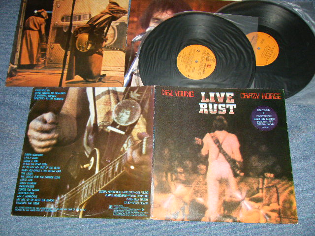 画像1: NEIL YOUNG  & CRAZY HORSE  - LIVE RUST（ Matrix # A) 2RX-1--2296-E-10     B) 2RX-2--2296-E-9   C) 2RX-3--2296-E-1    D) 32RX-4--2296-E-2   ) ( Ex++/MINT- ) / 1979 US AMERICA ORIGINAL "PROMO" 1st Press "BROWN Label"    Used  2-LP's  