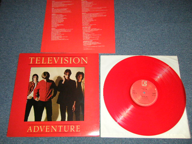 画像1: TELEVISION -  ADVENTURE ( Ex+++/MINT- )  / 1978 UK ENGLAND ORIGINNAL "RED WAX Vinyl"  Used LP