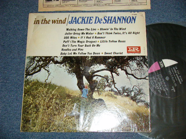画像1: JACKIE DeSHANNON  DE SHANNON -  IN THE WIND( Ex+++/Ex+++ B-6:Ex++) / 1965 US AMERICA ORIGINAL 1st press "PINK Label" MONO  Used LP 