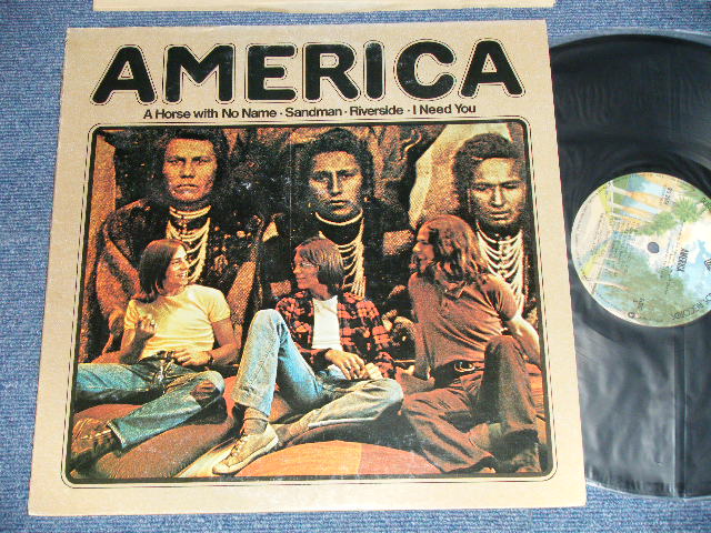 画像1: AMERICA - AMERICA : A Horse with No Name・Sandman・Riverside・I Need You  ( Matrix #    A) BS-2576 39997 Re1-2    B) BS-2576 39998 1D) (Ex+/MINT-) / 1974 Version US AMERICA 2nd Press "BURBANK STREET Label" Used LP