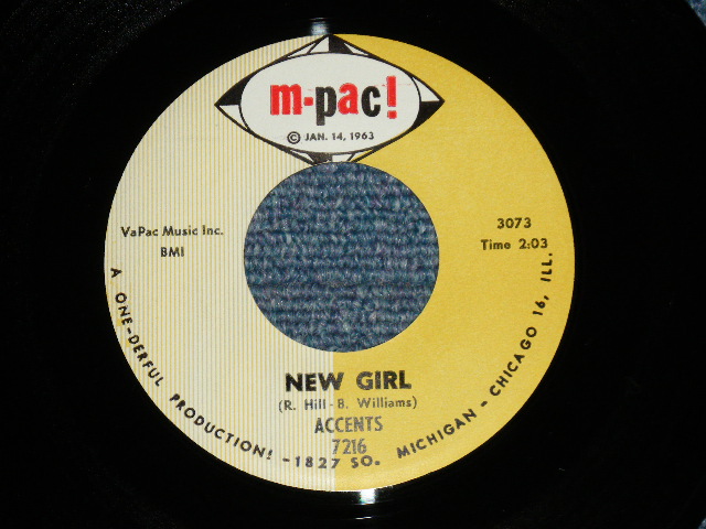 画像1: ACCENTS - NEW GIRL : DO YOU NEED A GOOD MAN  ( Ex+++/Ex+++ )  /  US AMERICA ORIGINAL Used 7"45 Single 