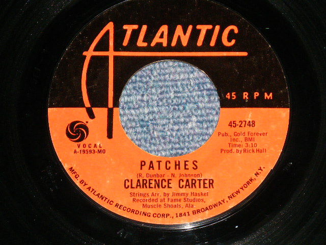 画像1: CLARENCE CARTER - PATCHES : SAY IT ONE MORE TIME  (Ex++/Ex+++)  / 19670US AMERICA ORIGINAL Used 7"45  Single