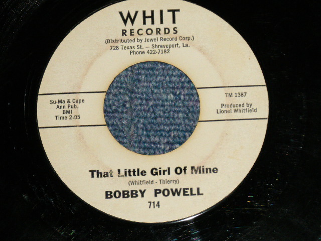 画像1: BOBBY POWELL - THAT LITTLE GIRL OF MINE : C. C. RIDER (Ex/Ex)  / 1965 US AMERICA ORIGINAL Used 7"45  Single