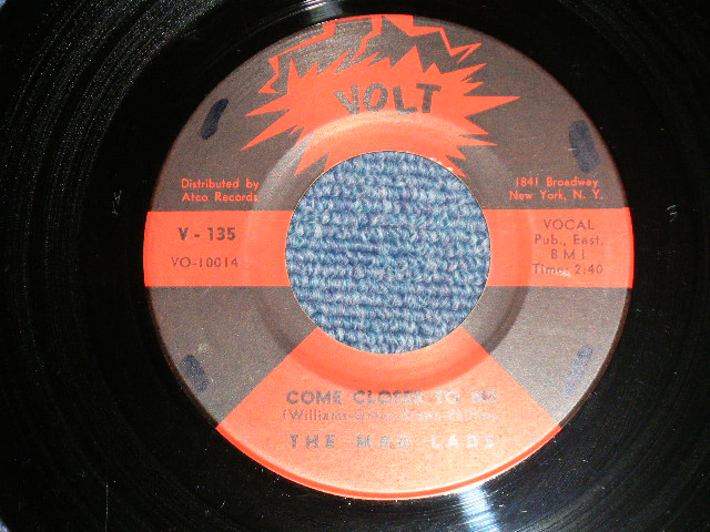 画像1: The MAD LADS - COME CLOSER TO ME : SUGAR SUGAR (Ex+++/Ex+++)  / 1966 US AMERICA ORIGINAL Used 7"45  Single