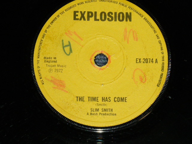 画像1: SLIM SMITH - THE TIME HAS COME : BLESSED IS MAN (Ex/Ex WOL) / 1972 UK ENGLAND  ORIGINAL Used 7"45 