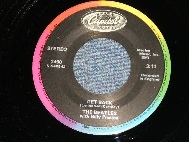 画像1: The BEATLES - GET BACK : DON'T LET ME DOWN (MINT-/MINT-) /  US AMERICA REISSUE Used 7" Single 