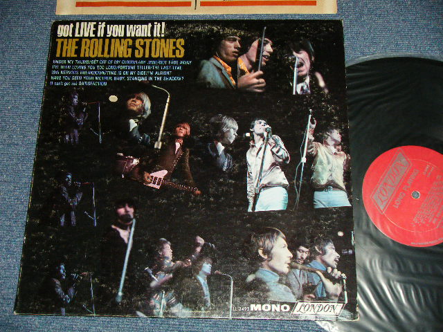 画像1: ROLLING STONES - GOT LIVE IF YOU WANT IT! ( Matrix #   A) ARL-7517-1D  ▵9823 ,B) ARL-7518-1F  ▵9823-x ) ( Ex+/Ex+++, Ex+ )  /  1966 US AMERICA  ORIGINAL "RED Label with Boxed LONDON" MONO Used LP