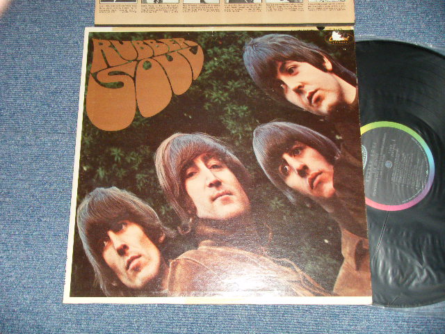 画像1: The BEATLES - RUBBER SOUL ( Matrix #    A) T-1-2442-F3#2  B) T-2-22442-G6 ) (Ex/Ex+++ TAPE SEAM, EDSP, TEAROFC ) / 1965 US AMERICA ORIGINAL "BLACK with RAINBOW Label" MONO Used LP