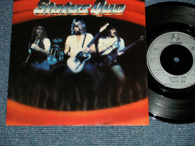 画像1: STATUS QUO  - ACCIDENT PRONE : LET ME FLY (MINT-\/MINT- ) / 1978 UK ENGLAND ORIGINAL Used 7"Single with PICTURE SLEEVE 