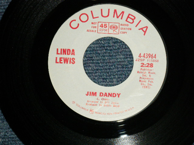 画像1: LINDA LWEIS - JIM DANDY (Cover Song ): WHO WILL BE THE NEXT ONE (MINT-/MINT-) / 1960's  US AMERICA ORIGINAL "WHITE LABEL PROMO" Used 7"45  Single