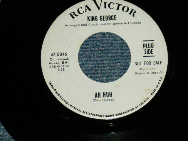 画像1: KING GEORGE - AHHUH : SO LONG JOHNNY  (Northern )  (Ex+++/Ex+++) /  1965 US AMERICA ORIGINAL "WHITE LABEL PROMO" Used 7"45  Single