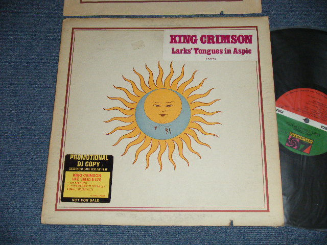 画像1: KING CRIMSON -  LARK's TONGUES IN ASPIC (:Matrix #  A) ST-A-732809-DJ  PR  / B) ST-A-732810-DJ  PR )(Ex-/MINT- EDSP, Cutout for PROMO) / 1973 US ORIGINAL "PROMO" 1st Press "1841 BROADWAY Credit Label"  LABEL LP 