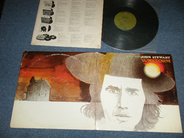 画像1: JOHN STEWART - SUNSTORM ( Ex/Ex+++ )  / 1972 US AMERICA ORIGINAL 1st Press "GREEN with WB on TOP Label"  Used LP 