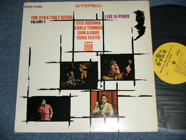 画像1: v.a. Omnibus ( OTIS REDDING, CARLA THOMAS, SAM & DAVE, EDDIE FLOYD)   - THE STAX/VOLT REVUE VOLUME 2 LIVE IN PARIS  (VG+++/Ex++ WOFC, WOBC, EDSP) / 1967 US AMERICA  ORIGINAL "YELLOW Label" STEREO Used LP   