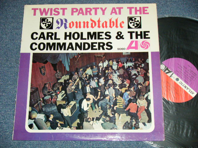 画像1: CARL HOLMES& THE COMMANDERS - TWIST PARTY AT THE ROUNDTABLE  (Ex++/Ex+++ A-4:VG+++) / 1962 US AMERICA  ORIGINAL "RED & PLUM Label" MONO Used LP   