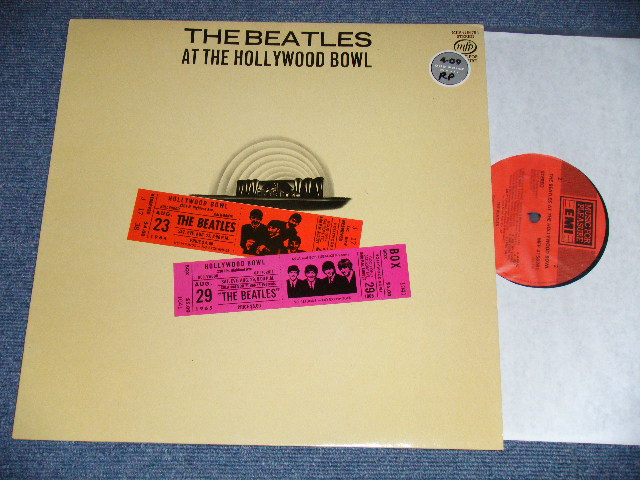 画像1: THE BEATLES - AT THE HOLLYWOOD BAWL ( RARE "RED&PRUPLE TICKET on FRONT COVER) (Matrix # A) YEX 969 8-1-1/B) YEX 970 9-1-5 ) (MINT-/MINT)  / 1988 UK ENGLAND REISSUE Used LP 