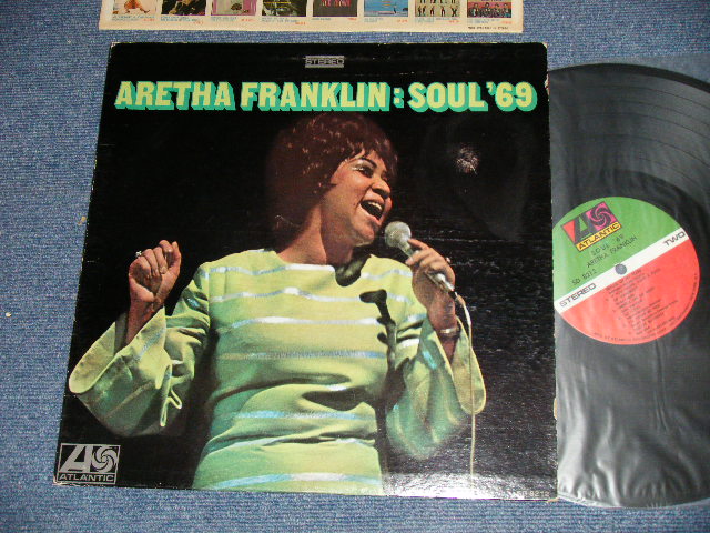 画像1: ARETHA FRANKLIN - SOUL '69 ( Matrix #   A) ST-A-681481-B   B) ST-A-681482-B     "MO" Press) (Ex+/Ex+++ EDSP) / 1969 US AMERICA ORIGINAL 1st Press "GREEN & RED with 1841 BROADWAY Label" Used LP 　
