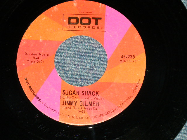 画像1: JIMMY GILMER & The FIREBALLS - SUGAR SHACK : DAISY PETAL PICKIN') /  US AMERICA REISSUE Used  7"Single With 