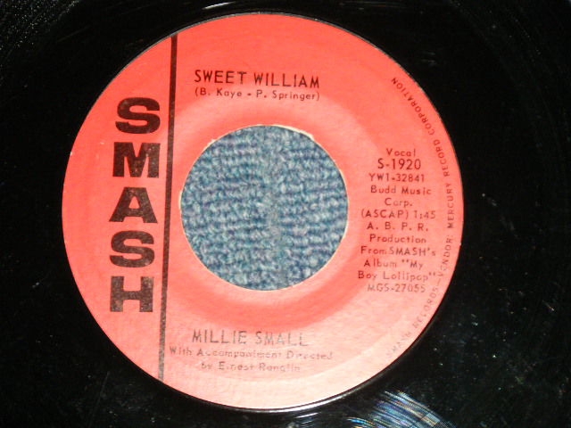 画像1: MILLIE SMALL  - SWEET WILLIAM : WHAT AM I LIVING FOR (Ex+++/Ex+++)  / 1964 US AMERICA   ORIGINAL Used  7"Single