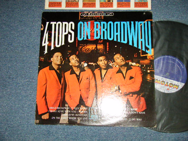画像1: FOUR TOPS - YESTON BROADWAY (Ex+++/Ex+++ BB)  / 1967 US AMERICA ORIGINAL STEREO  Used  LP 