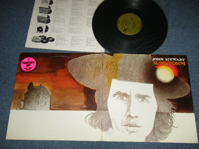 画像1: JOHN STEWART - SUNSTORM ( Ex++/Ex+++ WOL )  / 1972 US AMERICA ORIGINAL "PROMO" 1st Press "GREEN with WB on TOP Label"  Used LP 