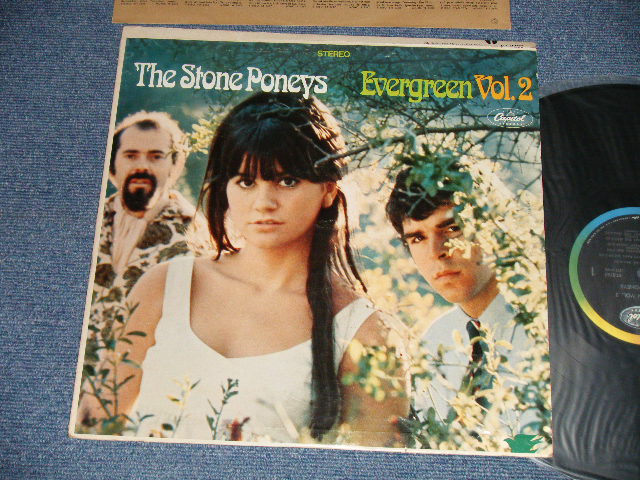 画像1: THE STONE PONEYS (LINDA RONSTADT ) - EVERGREEN VOL.2 ( Matrix Number A)ST1-2763-A-3 /B)ST2-2763-B-３ )( Ex/Ex+ A-1:VG+++) / 1967 US AMERICA ORIGINAL ”BLACK With RAINBOW Label" STEREO Used  LP