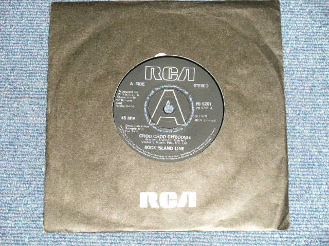 画像1:  ROCK ISLAND LINE - A)CHOO CHOO CH'BOOGIE  B) IT AIN'T HOME  (MINT-/MINT- )  / 1979 UK ENGLAND ORIGINAL Used 7" Single