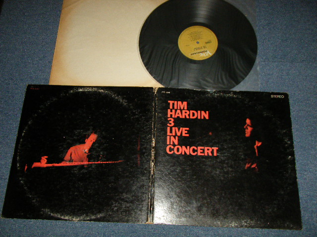 画像1: TIM HARDIN - 3/LIVE IN CONCERT (MATRIX NUMBER A)  FT/FTS-3049 SIDE1 MG MGS-1548-RE1.   B)   FT/FTS-3049 S2  MG1 MGS-1549 )  ( VG++/Ex EDSP) / 1968 US AMERICA ORIGINAL 1st Press Label   STEREO Used LP 