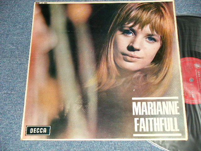 画像1: MARIANNE FAITHFULL - MARIANNE FAITHFULL ( Matrix # ARL-6749-2K / ARL-6750-3B) ( Ex+/Ex++ B-1:VG+++)  / 1965 UK ENGLAND ORIGINAL "MARRON with Unboxed DECCA Label" MONO Used LP