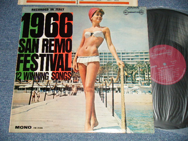 画像1: V. A.  VARIOUS / OMNIBUS  - 1966 SAN REMO FESTIVAL : 12 WINNING SONG (Ex+++/MINT-) / 1966 US AMERICA ORIGINAL "MAROON Lbael" MONO Used  LP