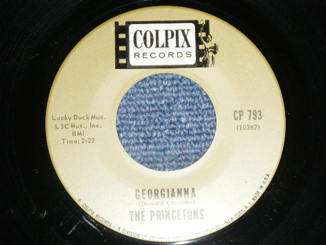 画像1: The PRINCETONS - A) GEPRGIANNA  B) KILLER JOE (Ex++/Ex- WOL) / 1967  US AMERICA ORIGINAL Used 7" Single 