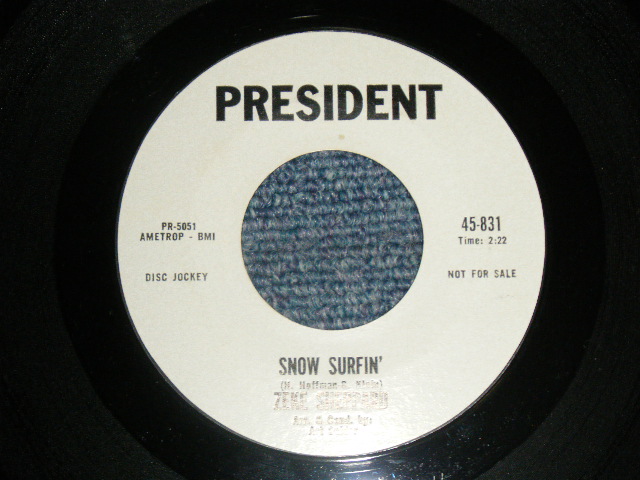 画像1: ZEKE SHEPPARD - A) SNOW SURFIN'  B) WHAT DOES TOO YOUNGMAN    ( Ex+++/Ex+++) / 1963  US AMERICA ORIGINAL "WHITE LABEL PROMO" Used 7" Single 